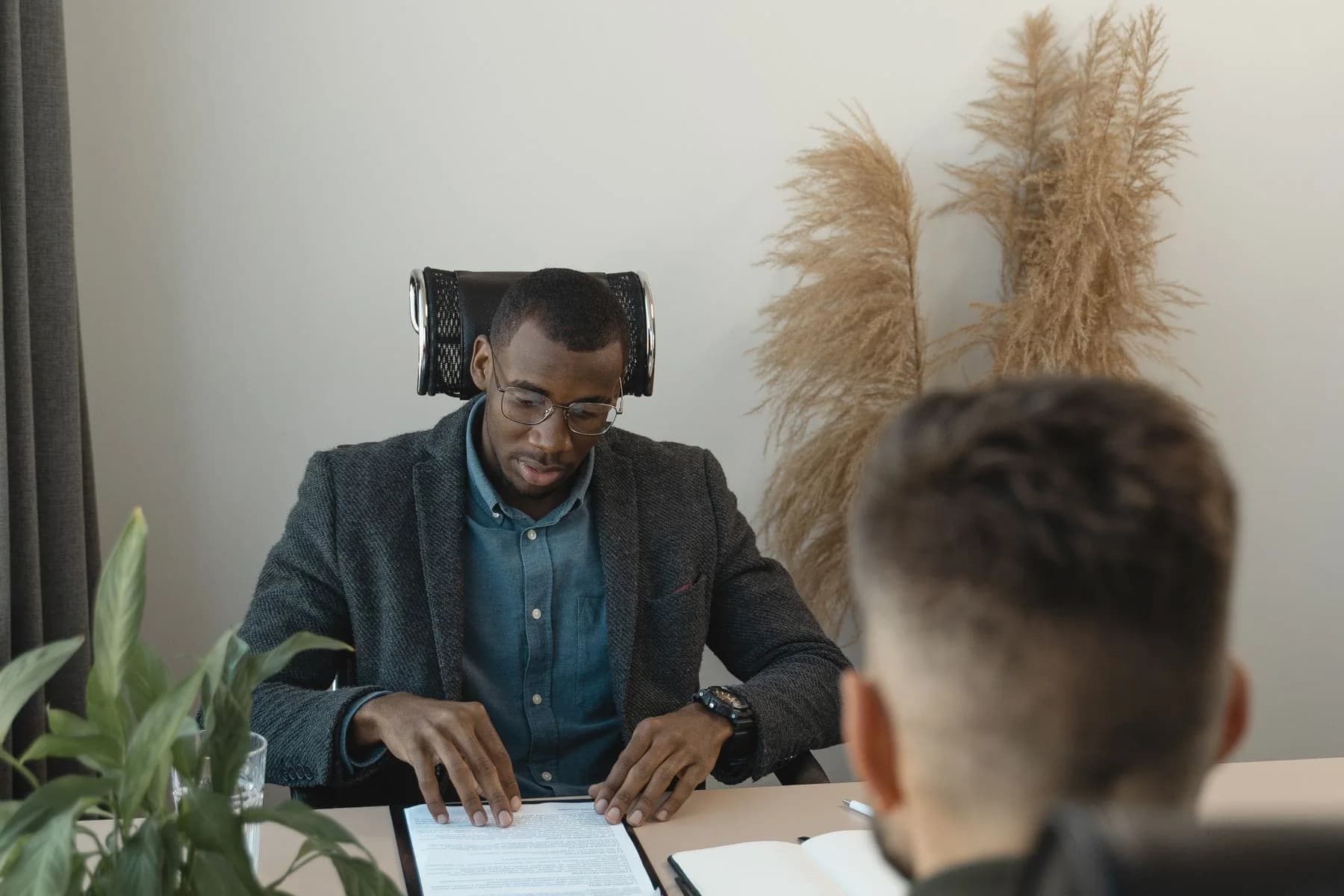 A recruiter in conversation with a candidate